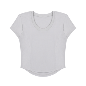 Women's Paneled Crop T-Shirt – Slim Fit Casual Streetwear Tee