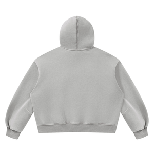 Unisex Vintage Wash Boxy Fleece Hoodie