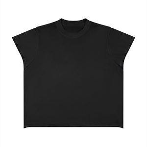 Unisex Boxy Raw Edge T-Shirt – Oversized Heavyweight Vintage Streetwear Tee