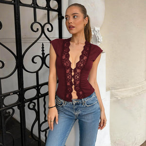 Fashionable Buttoned Waist-Slimming Sleeveless Vest For Women