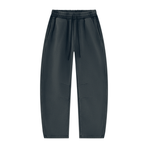 Unisex Vintage Wash Barrel Leg Fleece Sweatpants