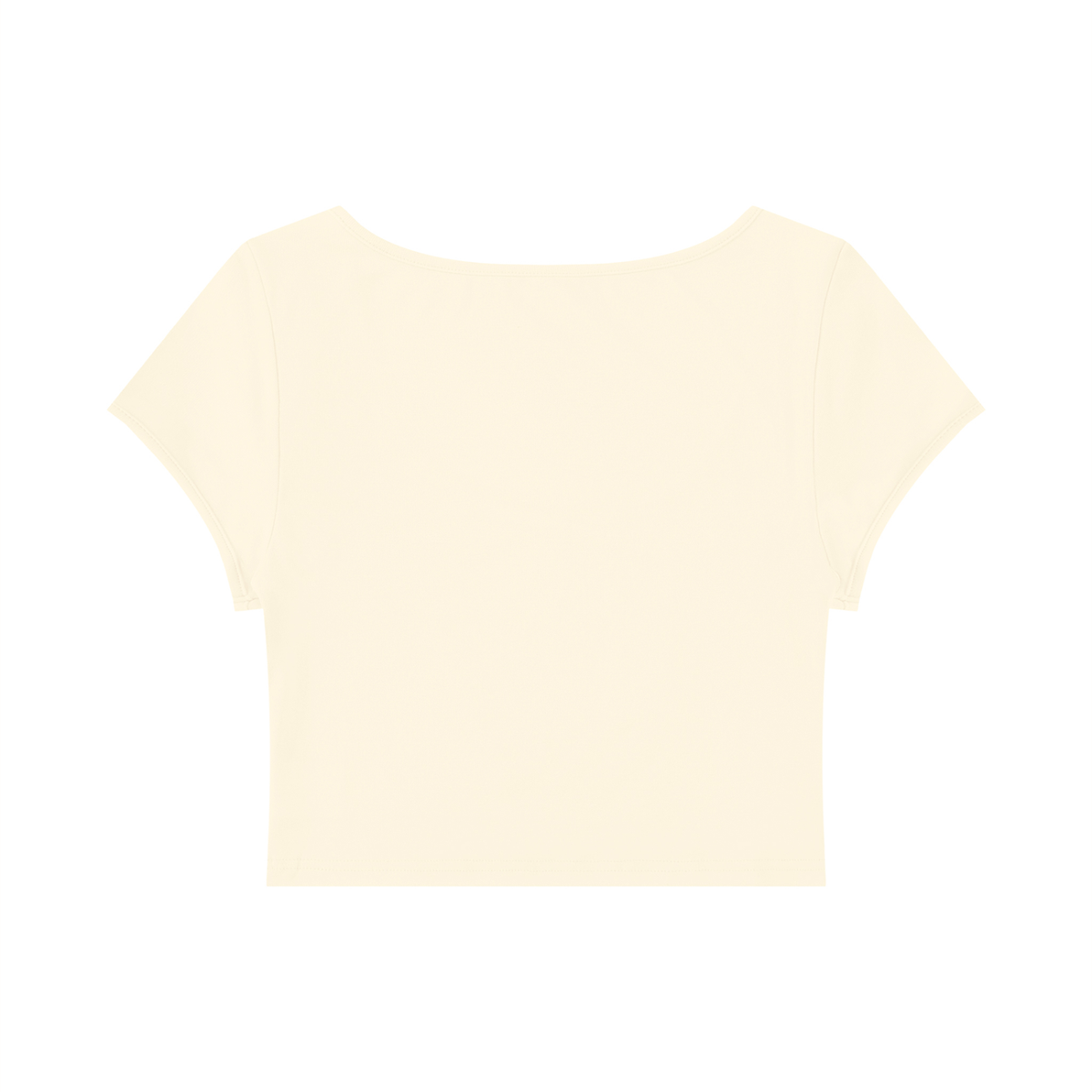 Women's Slim Cap Sleeve Crop T-Shirt – Fitted Everyday Essential Top