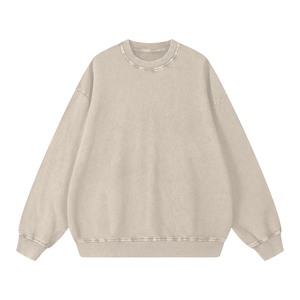 Snow Washed Oversized Sweatshirt – Premium Unisex Heavyweight Streetwear Pullover