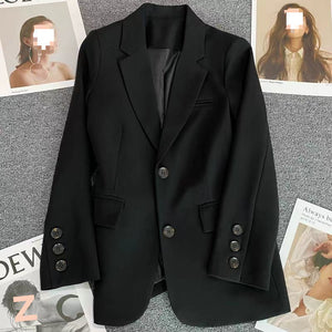 Asymmetrical Casual Suit with Princess Sleeves – Petite