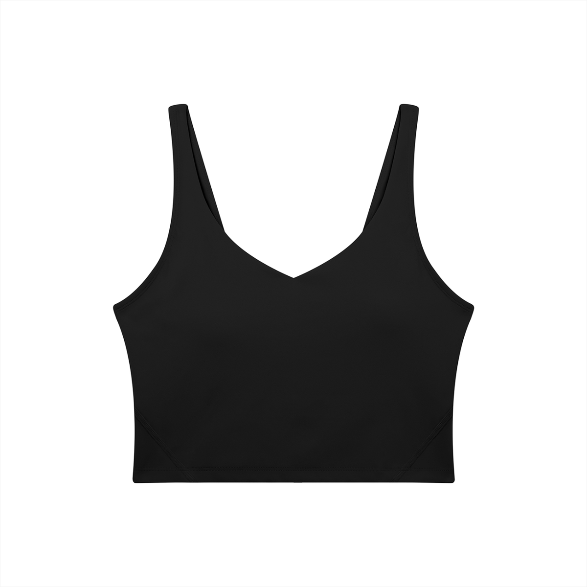 Women's V-Neck Yoga Sports Bra – Seamless Medium Support Workout & Activewear Bra