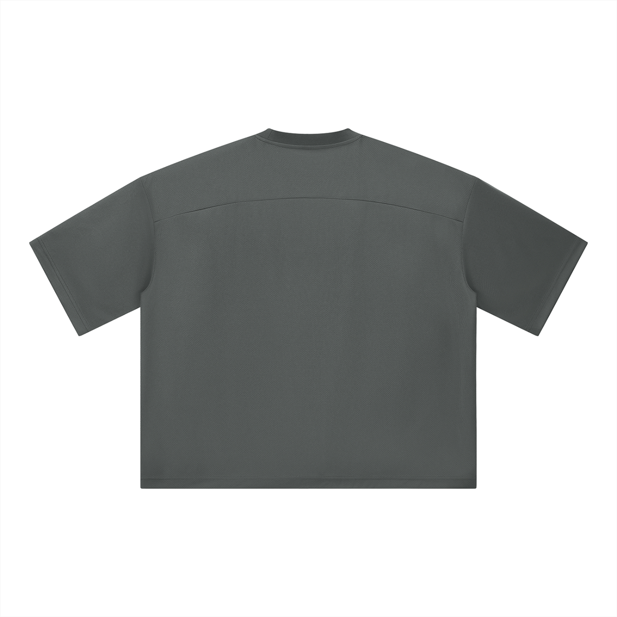 Unisex Boxy Mesh Crewneck T-Shirt – Oversized Breathable Streetwear Tee