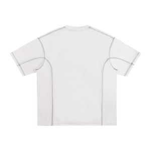 Streetwear Contrast-Stitched Cotton T-Shirt