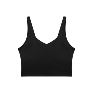 Women's V-Neck Yoga Sports Bra – Seamless Medium Support Workout & Activewear Bra