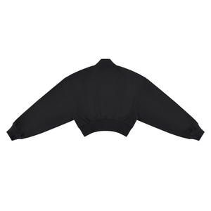 Women's Crop Mock Neck Sweatshirt