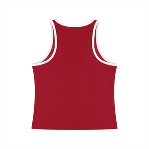 Women's Color Block Cropped Tank Top – Athletic Sleeveless Activewear Top