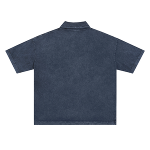Heavyweight Snow-Washed Polo T-Shirt