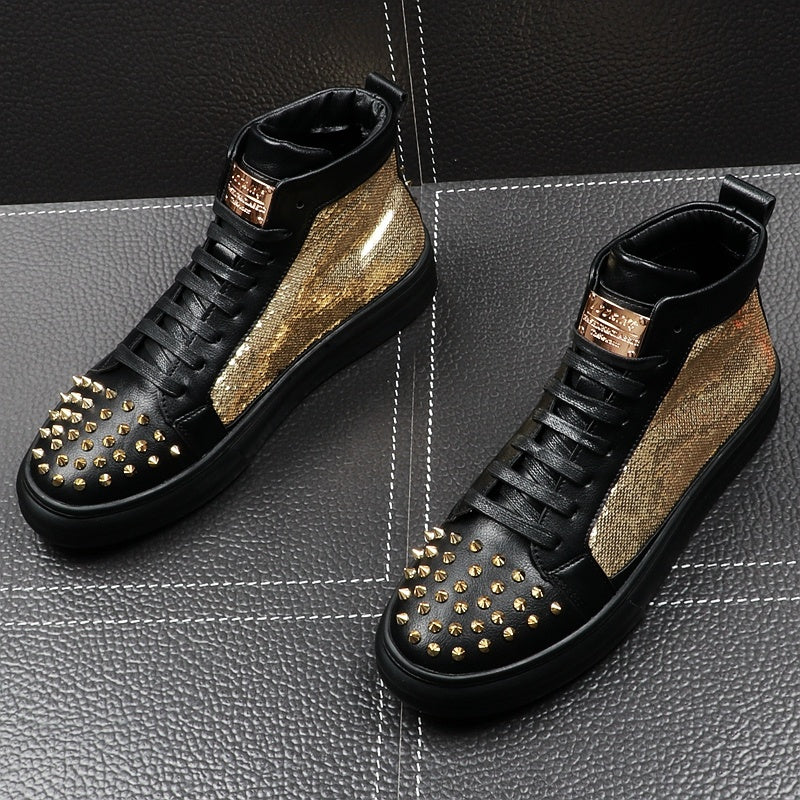 Male Hairdresser Thick-Soled High-Top Shoes – Fashion Urban Sneakers | MYN2O

v
