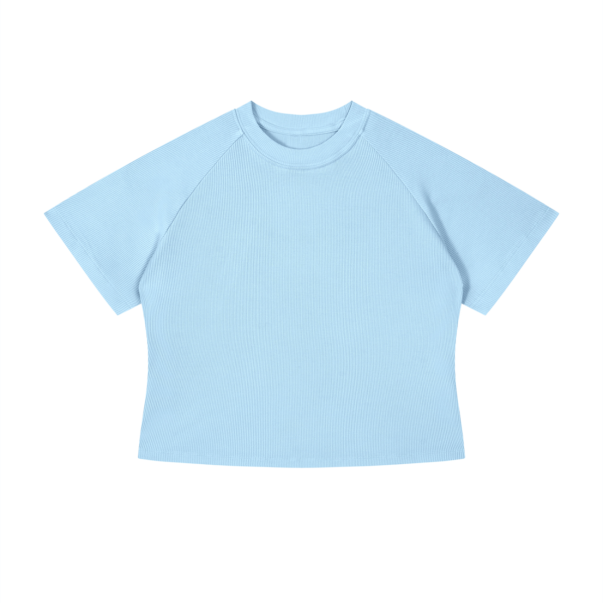 Women's Mineral Wash Crop T-Shirt – Slim Fit Vintage Streetwear Tee