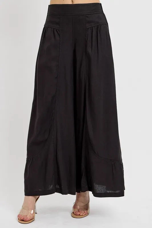 Risen Shirring Detail Wide Leg Pants – MYN2O