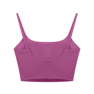 Women's Solid Color Sports Bra – Medium Support Activewear Bra