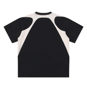 Contrast Panel Cotton T-Shirt