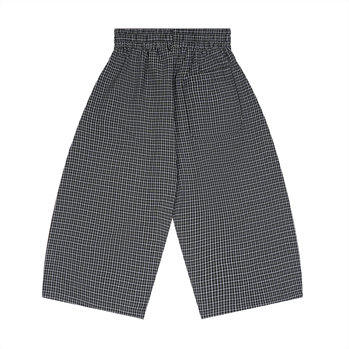 Unisex Plaid Loose Capri Shorts – Relaxed Streetwear Drawstring Shorts