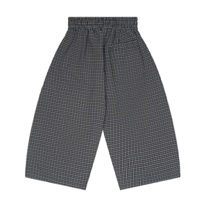 Unisex Plaid Loose Capri Shorts – Relaxed Streetwear Drawstring Shorts
