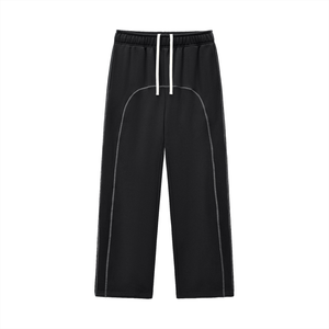 Contrast-Stitched Fleece Sweatpants