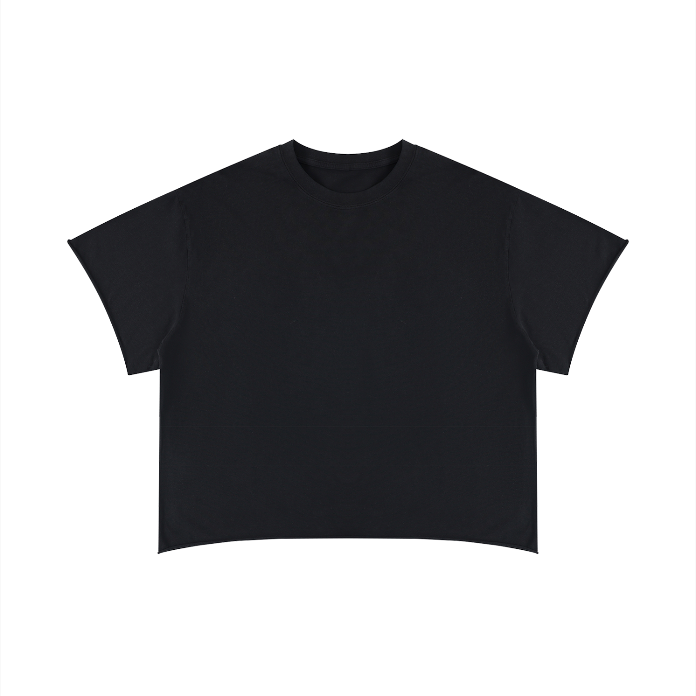 Unisex Boxy Raw Edge T-Shirt