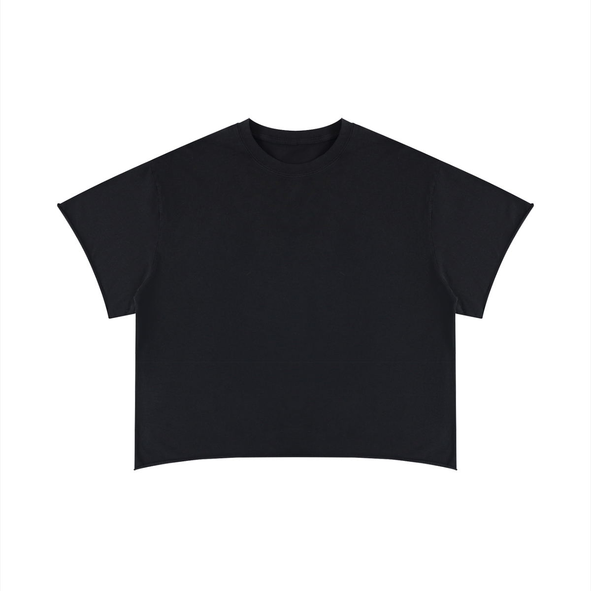 Unisex Boxy Raw Edge T-Shirt – Oversized Premium Cotton Streetwear Tee