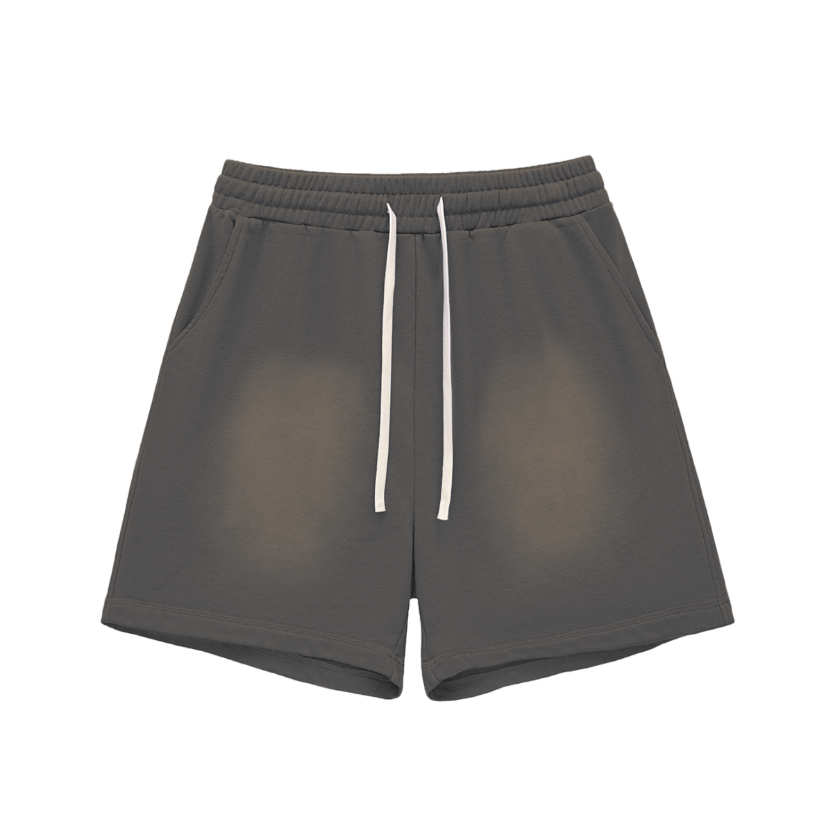 Sun Fade Raw Edge Cotton Shorts