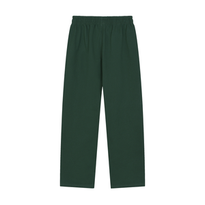 Solid Color Straight-Leg Sweatpants