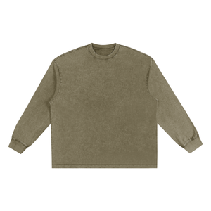 Snow Washed Frayed Edge T-Shirt