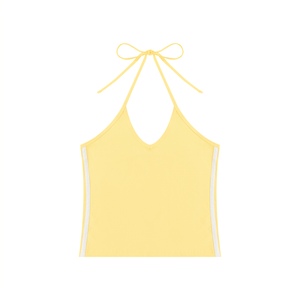 Women's Color Block Halter Crop Tank Top – Sleeveless Summer Essential