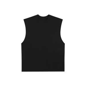 Raw Edge Cotton Tank Top
