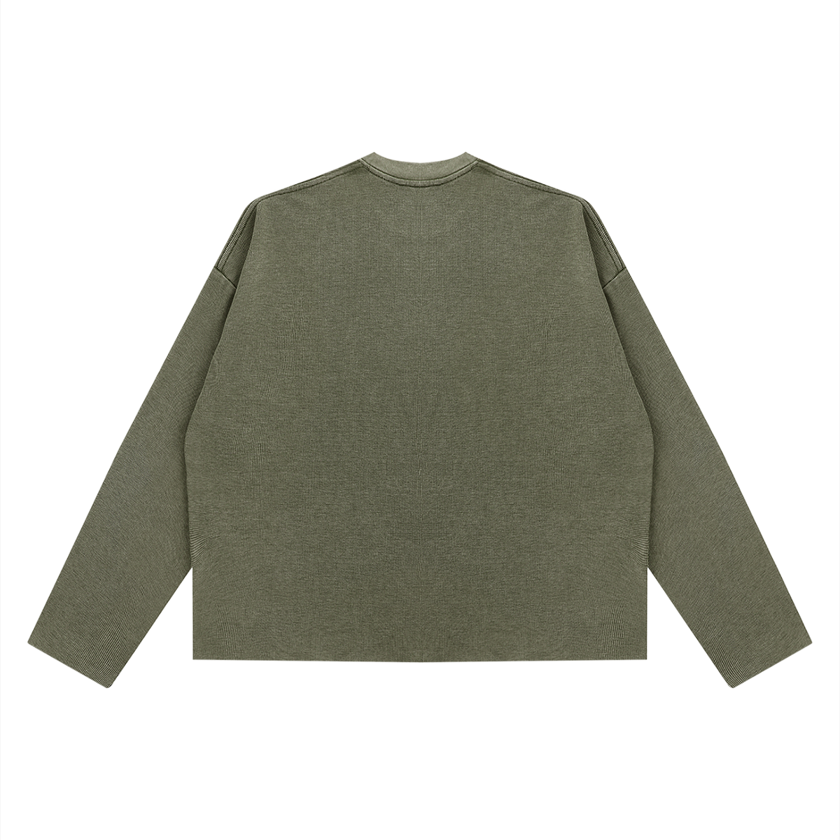 Unisex Vintage Wash Boxy Waffle Raw Edge T-Shirt – Oversized Premium Streetwear Tee