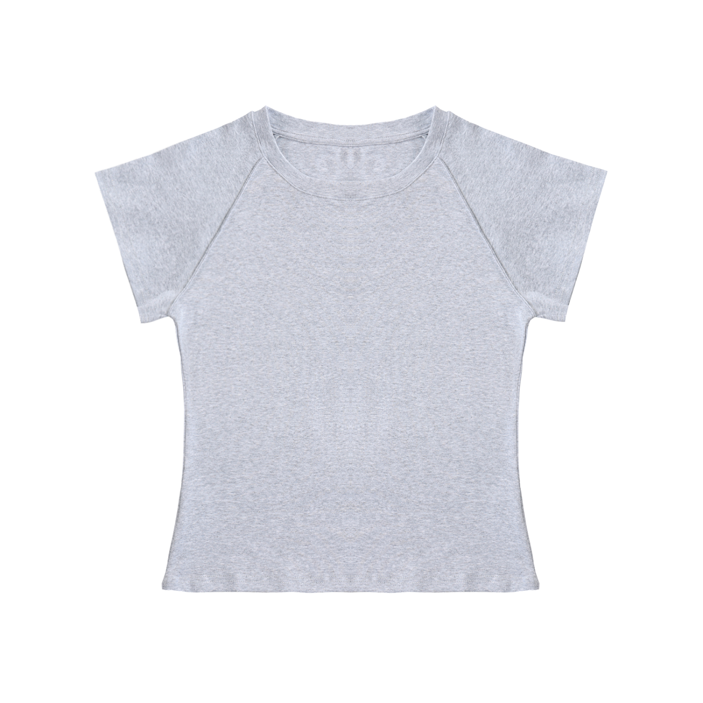 Solid Color Raglan Sleeve Crop Top