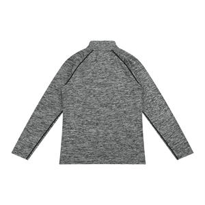 Men's Quarter-Zip Performance Long Sleeve T-Shirt – Lightweight Athletic Training Top