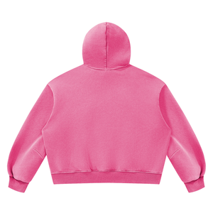 Unisex Vintage Wash Boxy Fleece Hoodie