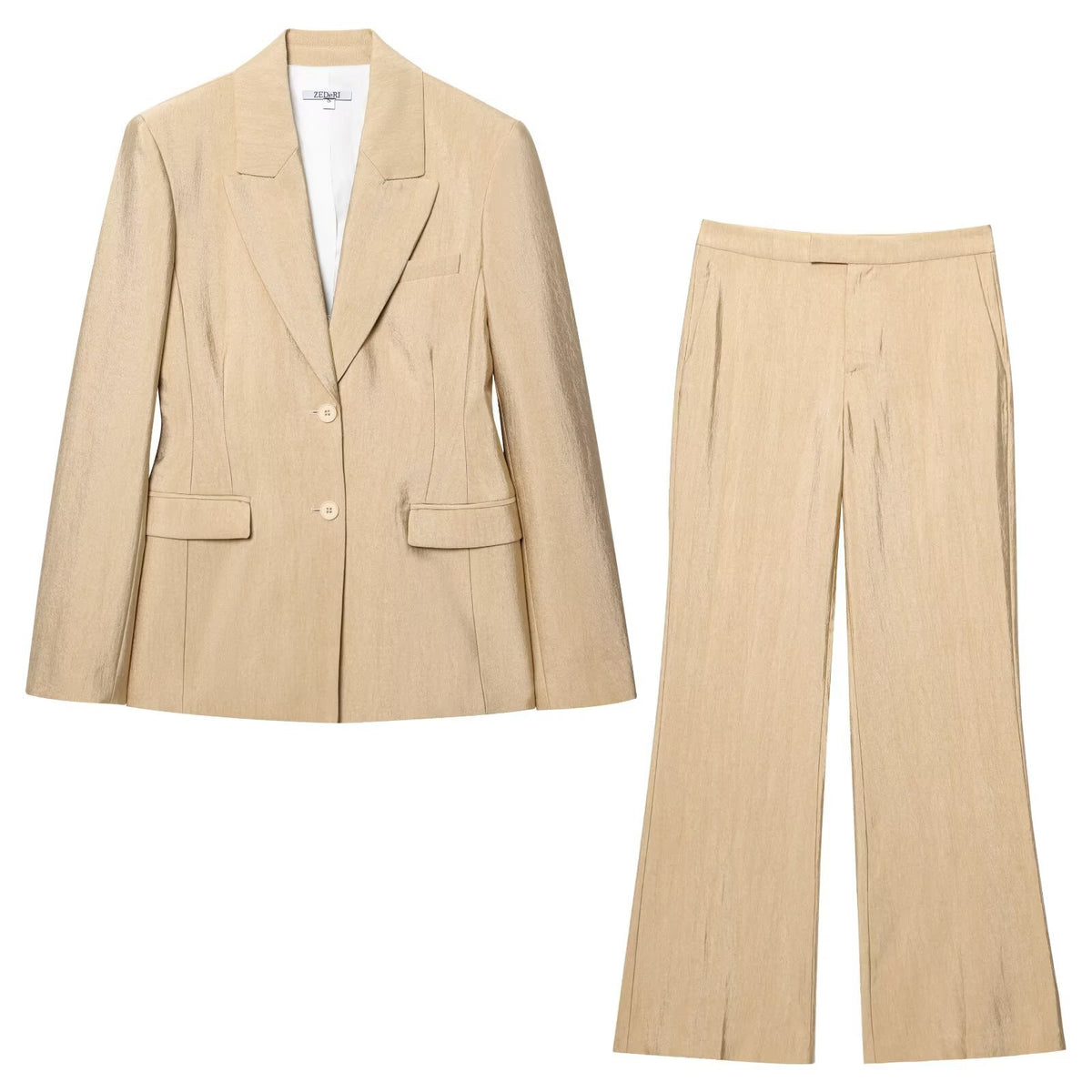 Two-piece Pants Set Casual Design Polyester