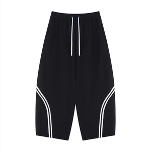 Unisex Wide Leg Piping Sweatpants – Oversized Relaxed Fit Streetwear Joggers
