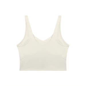 Women's V-Neck Yoga Sports Bra – Seamless Medium Support Workout & Activewear Bra