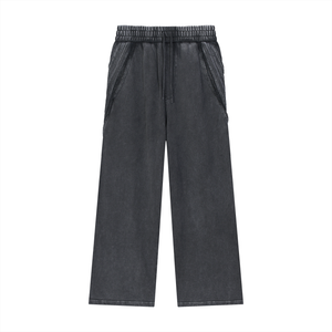 Snow Washed Tape Raw Edge Sweatpants