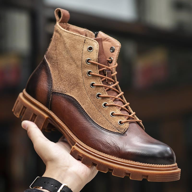 Men's Vintage High-Top Martin Boots – Leather Footwear MYN2O

