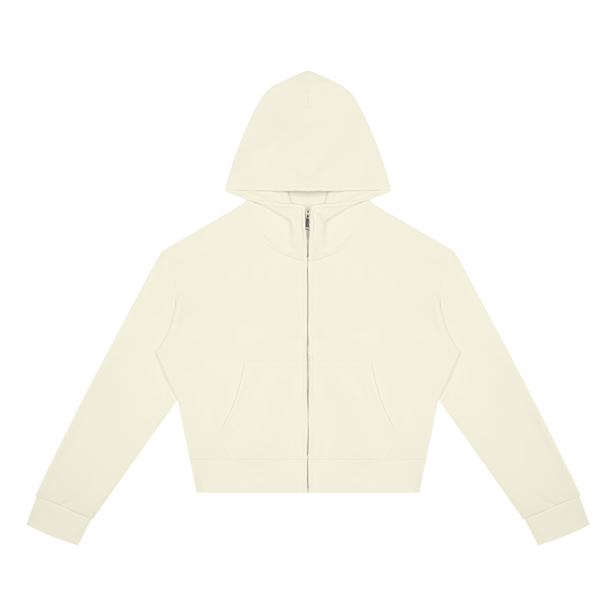 Women's Crop Full Zip Hoodie