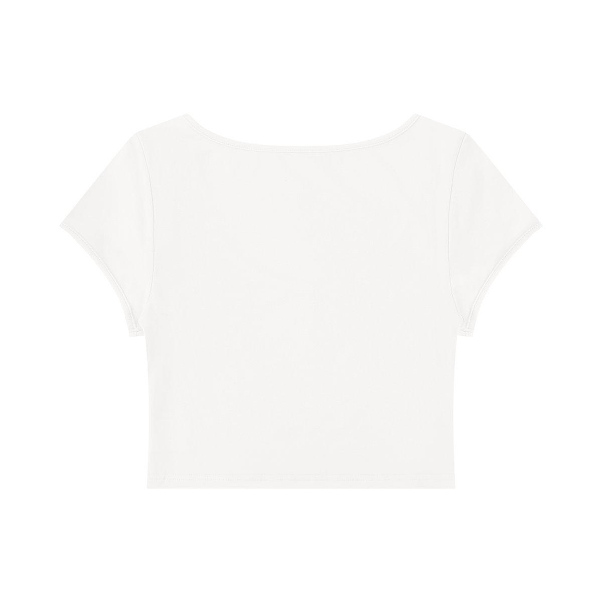 Women's Slim Cap Sleeve Crop T-Shirt – Fitted Everyday Essential Top