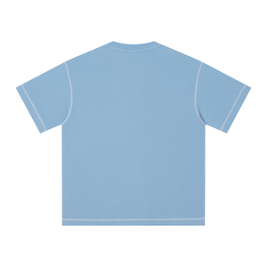 Unisex Vintage Sunfade Waffle Knit Boxy T-Shirt – Oversized Streetwear Tee
