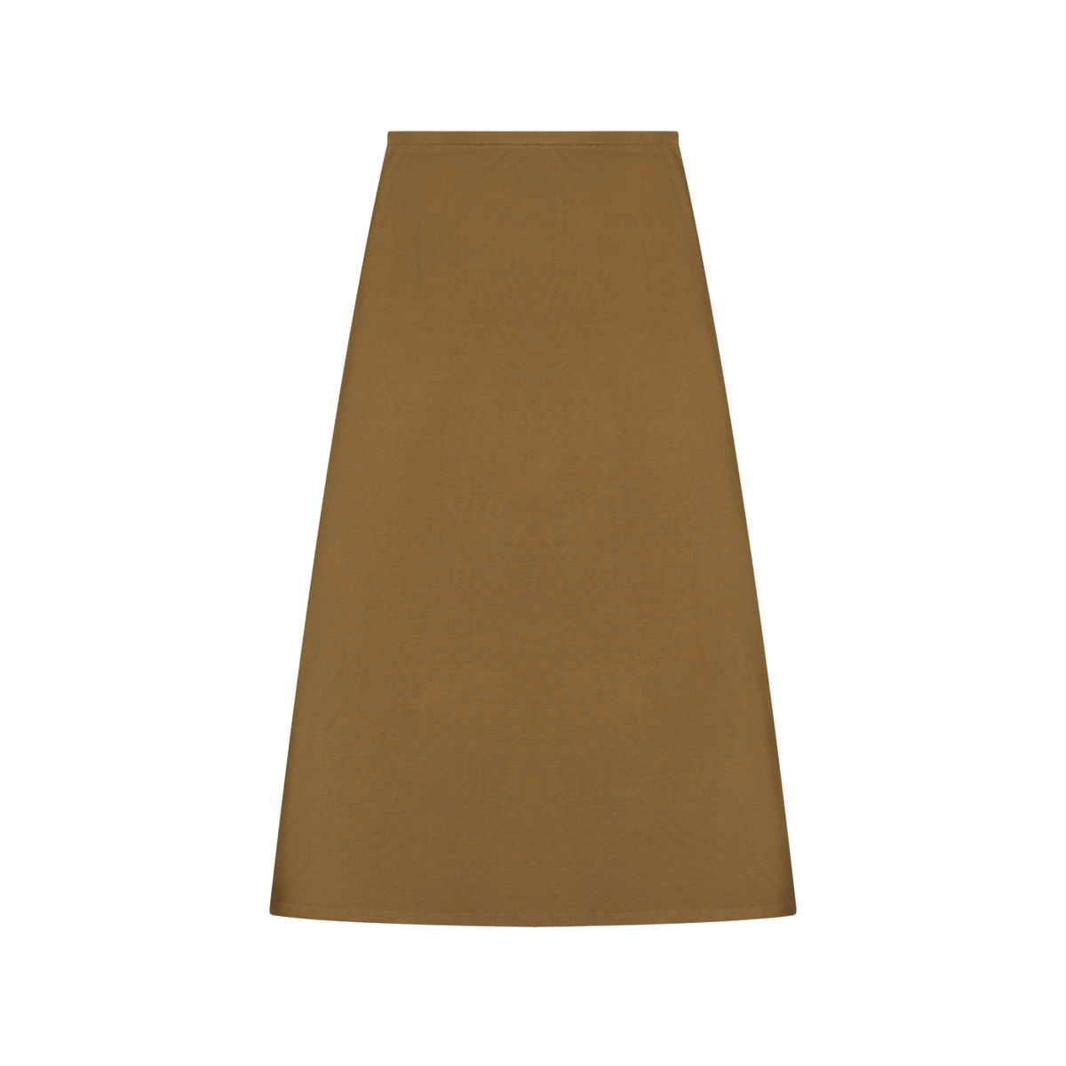 Women's Solid Color Knit Maxi Skirt – High-Waisted Stretch Casual Skirt