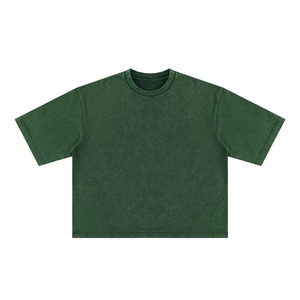 Unisex Heavyweight Mineral Wash Boxy T-Shirt – Premium Oversized Vintage Streetwear Tee