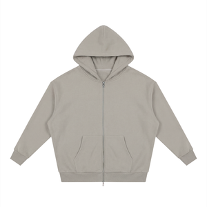 Unisex Loose Fit Full-Zip Hoodie – Premium Casual Streetwear Sweatshirt