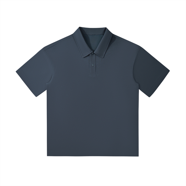 Drop Shoulder Short-Sleeve Polo