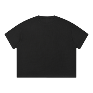 Unisex Waffle Boxy T-Shirt – Oversized Textured Streetwear Tee