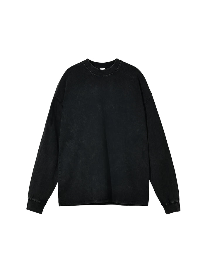 Acid Wash Oversize Long Sleeve T-Shirt