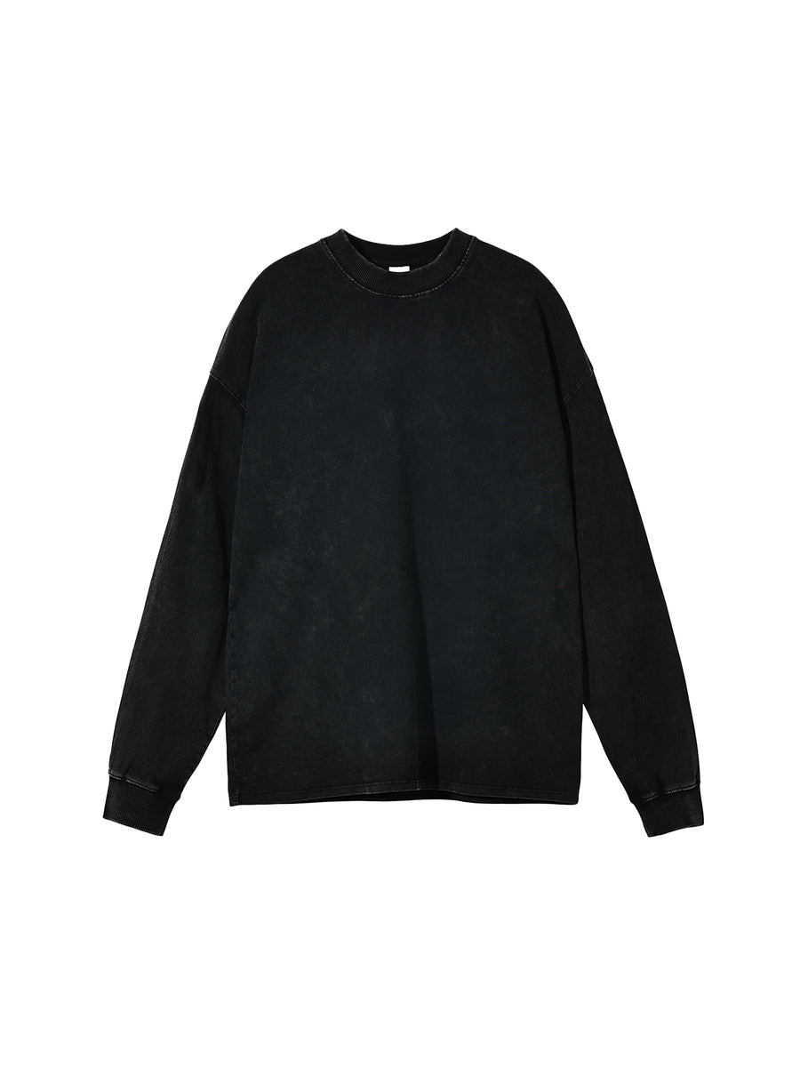 Acid Wash Oversize Long Sleeve T-Shirt