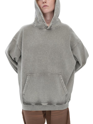 Snow Washed Loose Cotton Hoodie